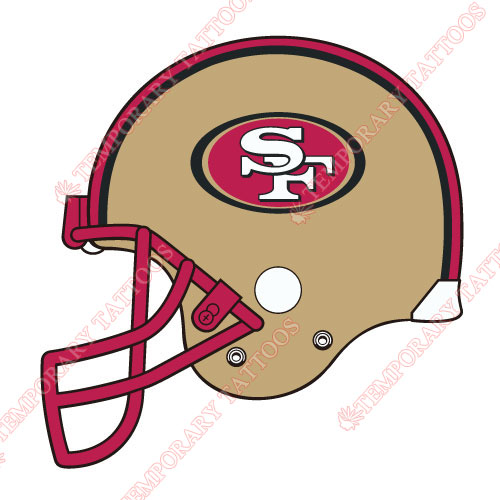 San Francisco 49ers Customize Temporary Tattoos Stickers NO.751